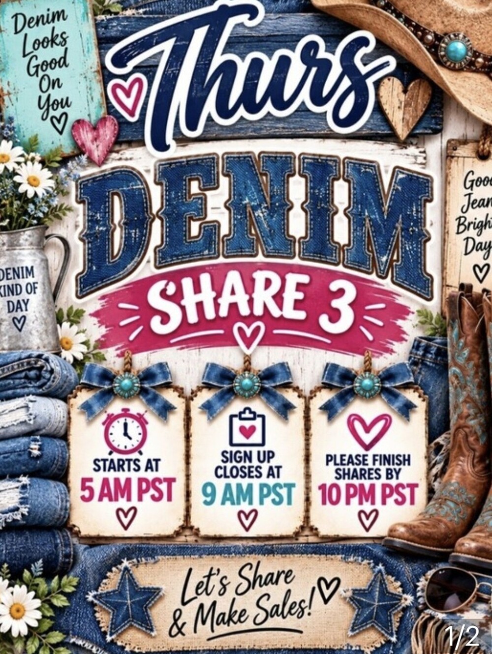 π«π«π«CLOSEDπ«π«π«π«THURS 10/1 π DENIM π SHARE 3 π§‘ - Picture 2 of 2